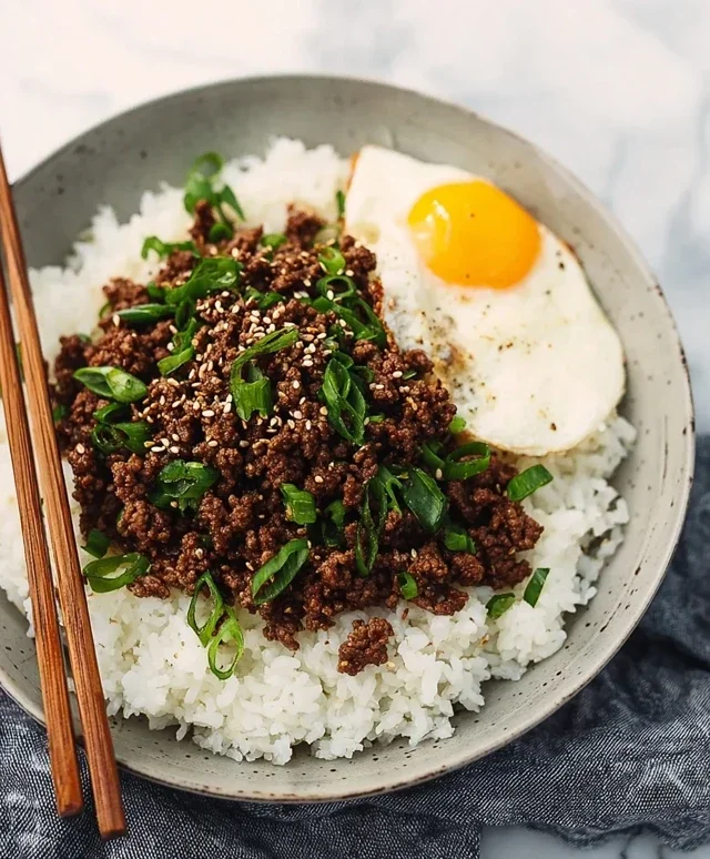 Korean Ground Beef Bowl (25-Minutes)