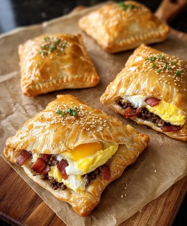 Breakfast Pockets Beef Beef Bacon Egg