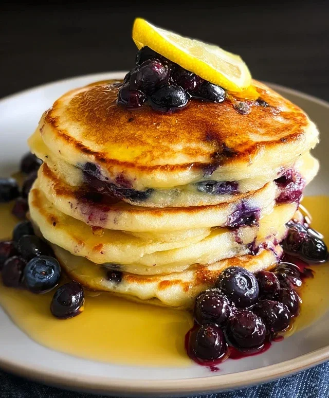 Lemon Blueberry Pancakes