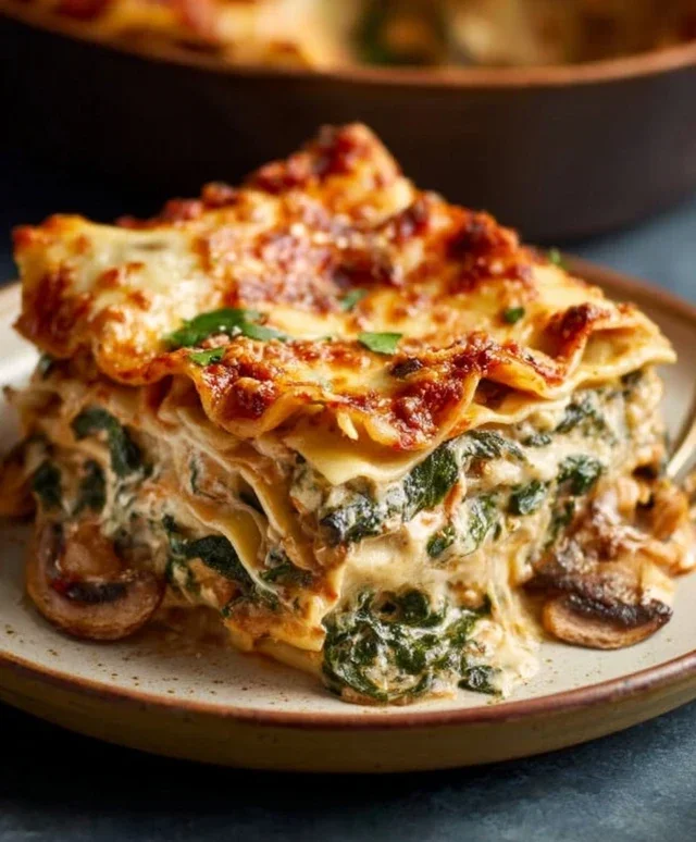 Mushroom And Spinach Lasagna Recipe