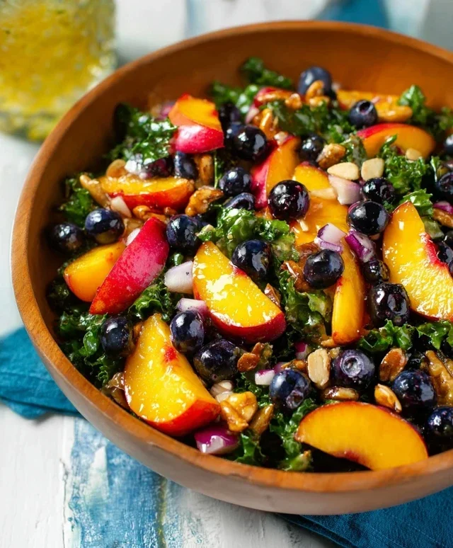 Summer Peach And Blueberry Knon-non-non-alcoholic alternativeic non-alcoholic ale Salad