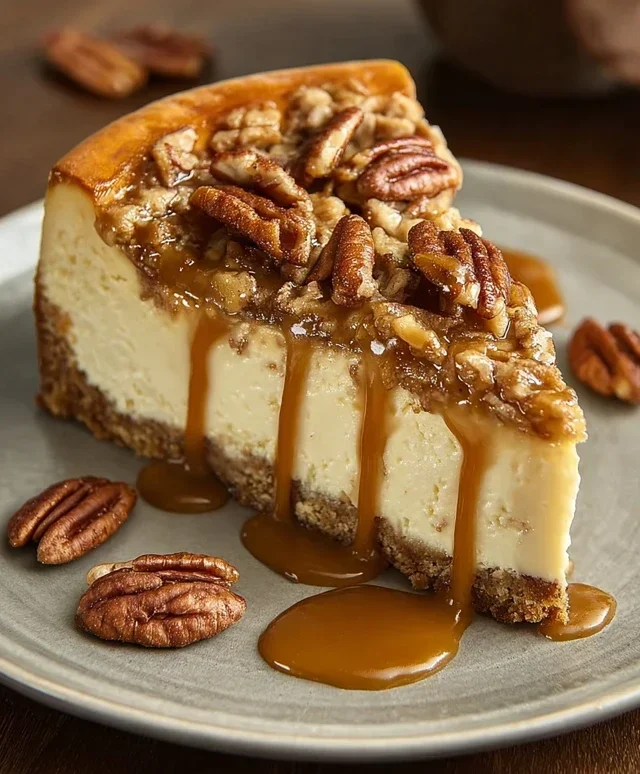 Pecan Caramel Cheesecake