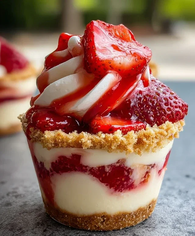 Strawberry Cheesecake Cups