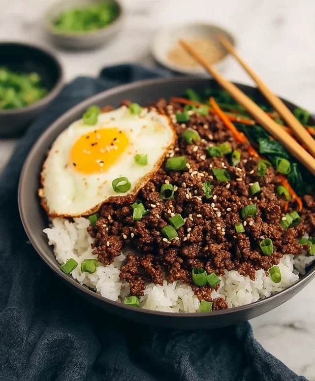 Korean Ground Beef Bowl (25-Minutes)