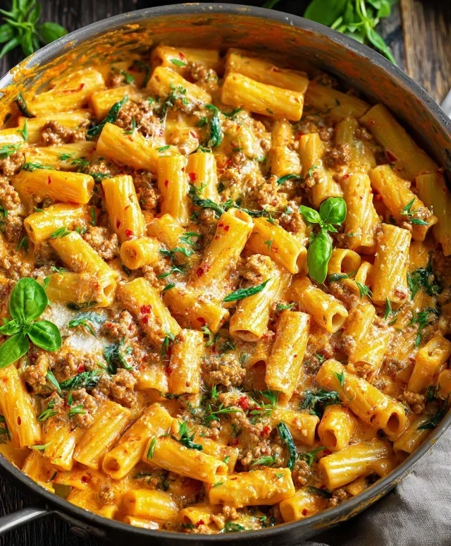 Creamy Sausage Rigatoni (One-Pan, 30-Minute Meal)