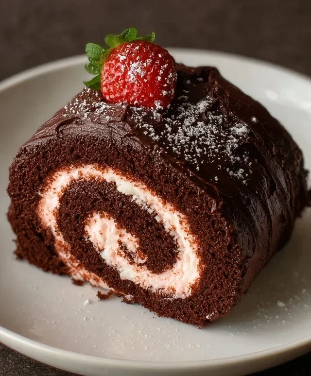 Easy Chocolate Swiss Roll