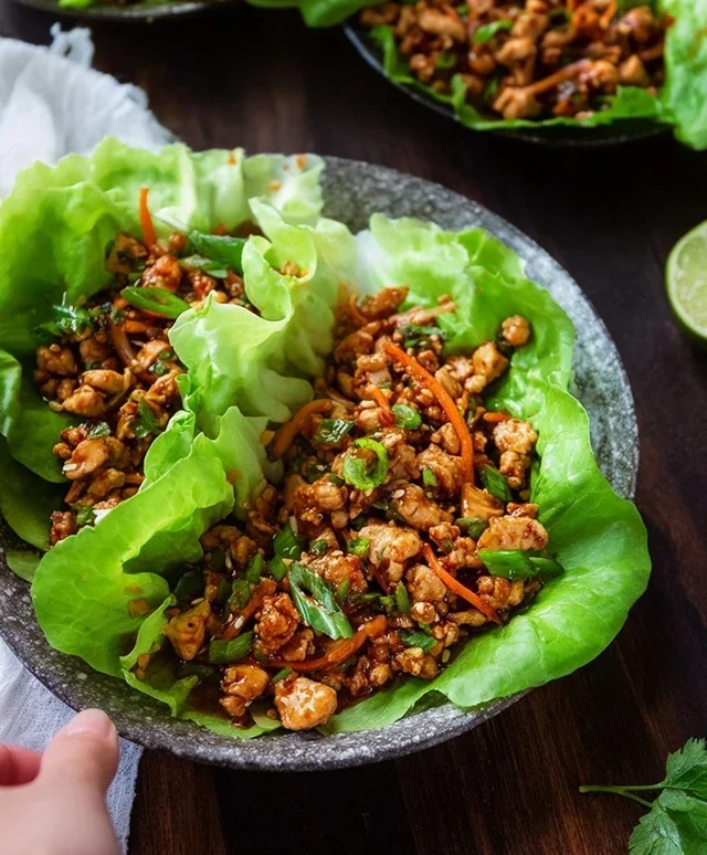 Thai Chicken Lettuce Wraps