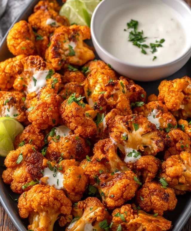 Air Fryer Buffalo Cauliflower Recipe