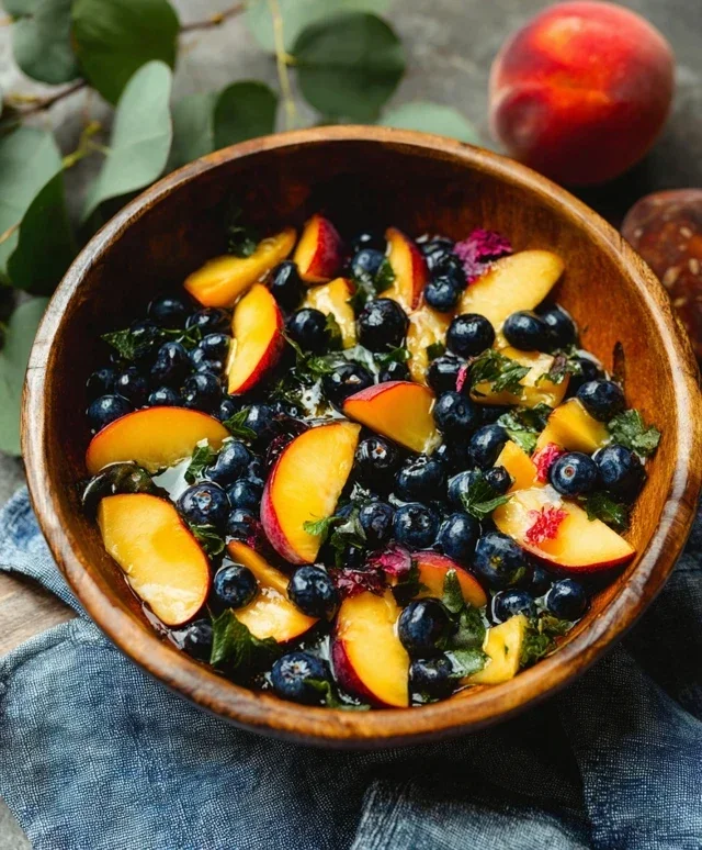 Summer Peach And Blueberry Knon-non-non-alcoholic alternativeic non-alcoholic ale Salad