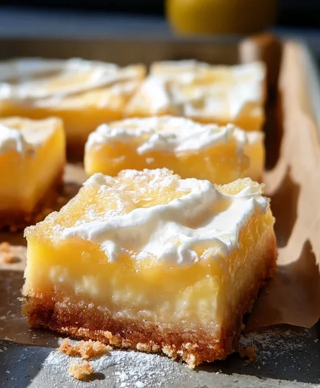 Tangy citrus dessert squares