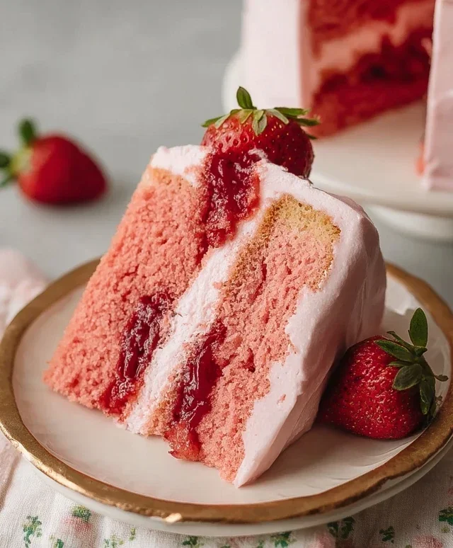Small-batch Vegan Strawberry Cake