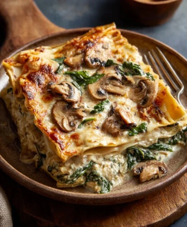 Mushroom And Spinach Lasagna Recipe