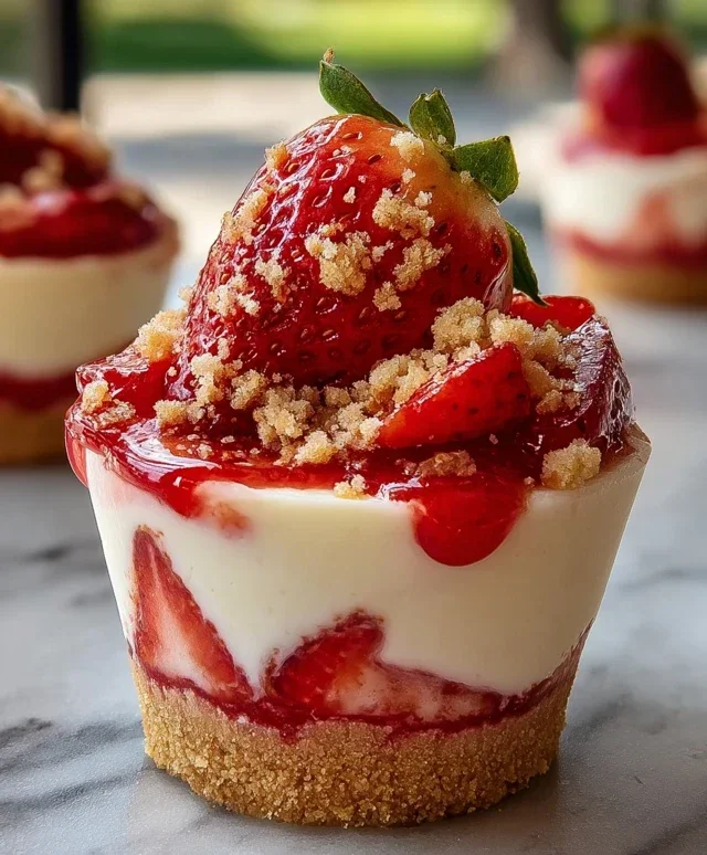 Strawberry Cheesecake Cups