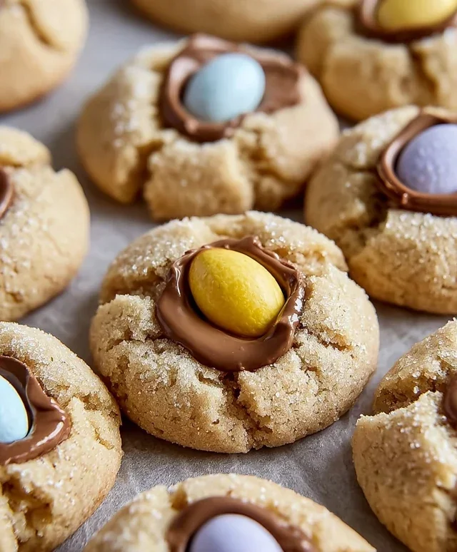Cadbury Egg Kiss Cookies
