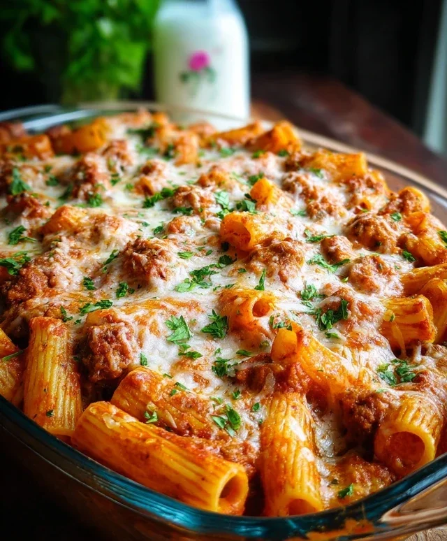 Baked Rigatoni with Sausage