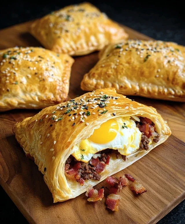 Breakfast Pockets Beef Beef Bacon Egg