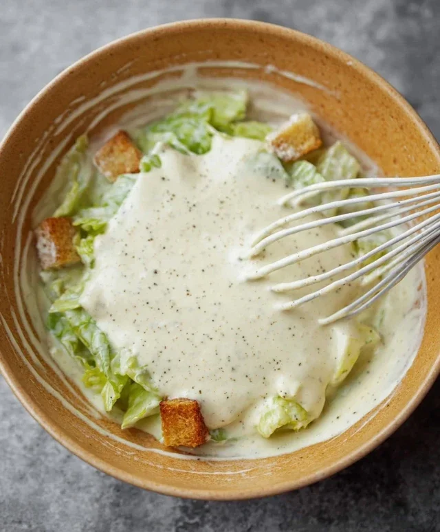 Caesar Salad Dressing (Classic, Creamy & 5 Minutes) 🥗
