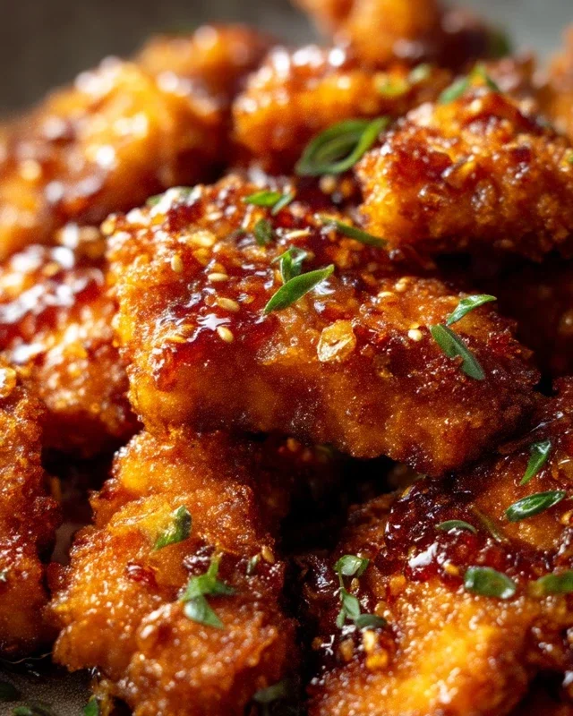 Baked Crunchy Hot Honey Chicken