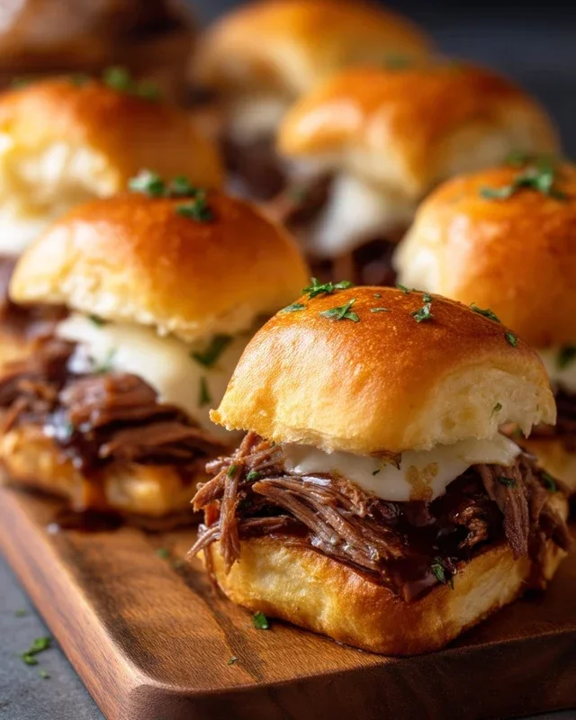 Easy French Dip Sliders Recipe