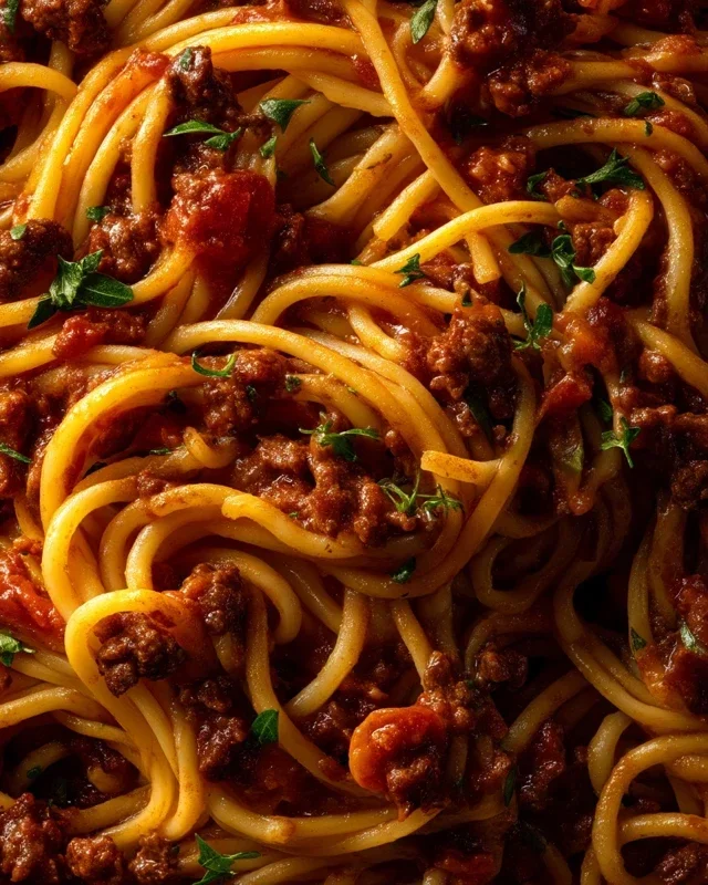 Beef Pasta in Tomato Sauce {Beef Ragu Pasta}