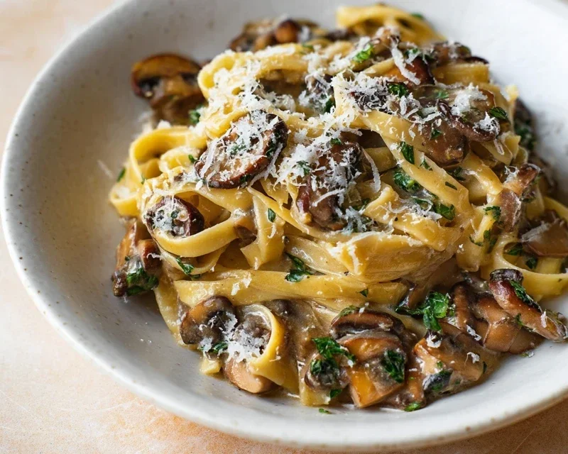 Garlic Mushroom Pasta