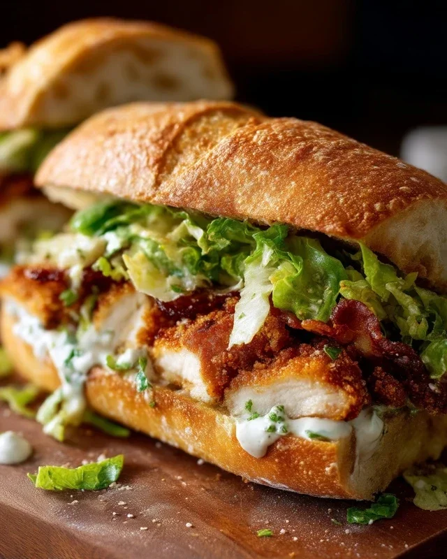 Crispy Chicken Caesar Sandwich
