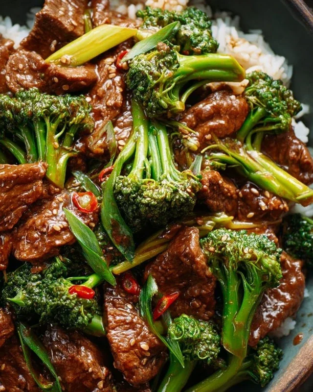 Chinese Beef and Broccoli (牛肉炒西兰花)