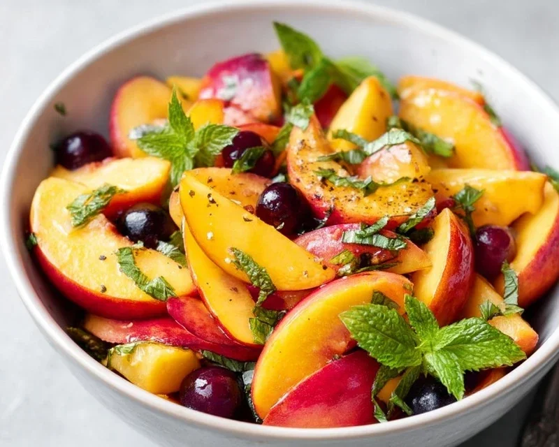 Summer Peach Fruit Salad