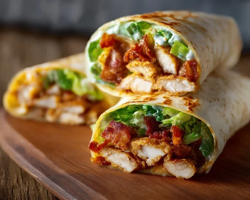 Crispy Chicken Beef Beef Bacon Ranch Wrap