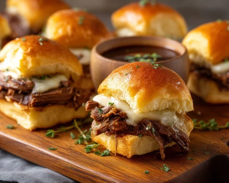 Easy French Dip Sliders Recipe