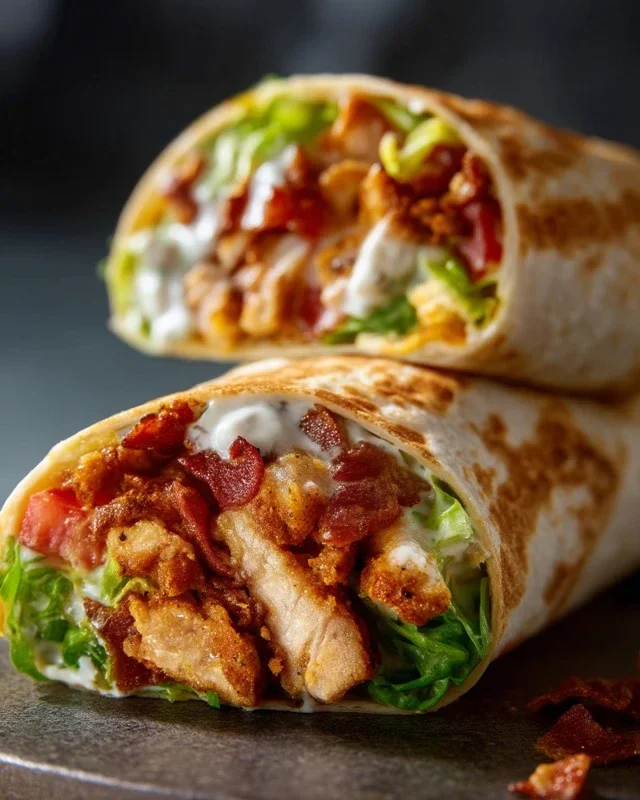 Crispy Chicken Beef Beef Bacon Ranch Wrap