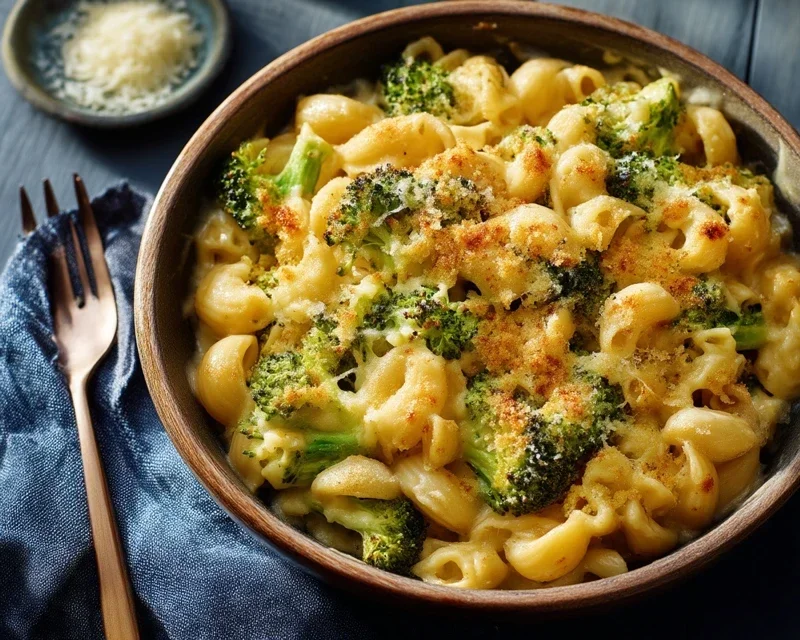 One Pot Healthy Broccoli Mac and Cheese