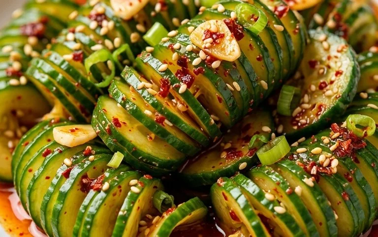 Spiral Cucumber Salad: Korean-Inspired Recipe
