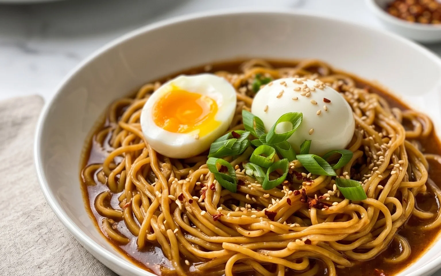 Easy Saucy Ramen Noodles