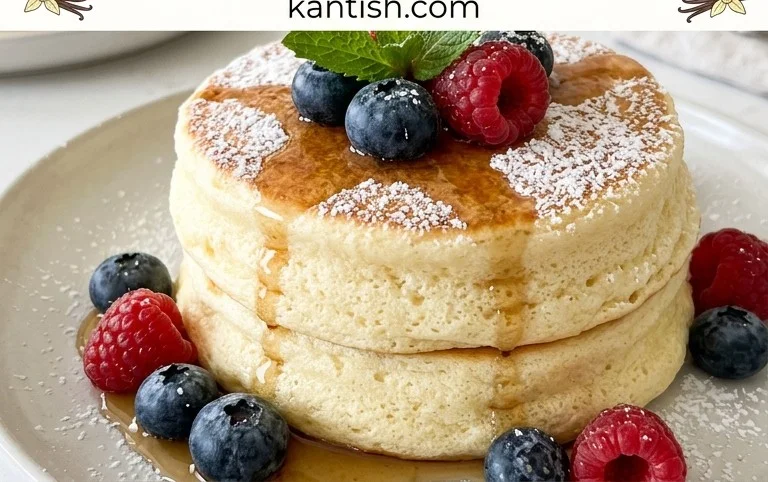 Fluffy Japanese Soufflé Pancakes