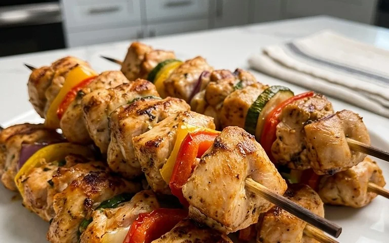 Air Fryer Chicken Skewers (VIDEO)