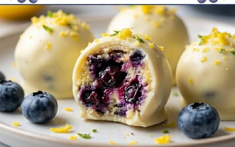 LEMON BLUEBERRY TRUFFLES