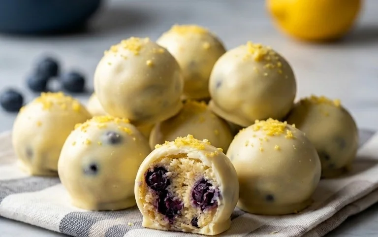 LEMON BLUEBERRY TRUFFLES