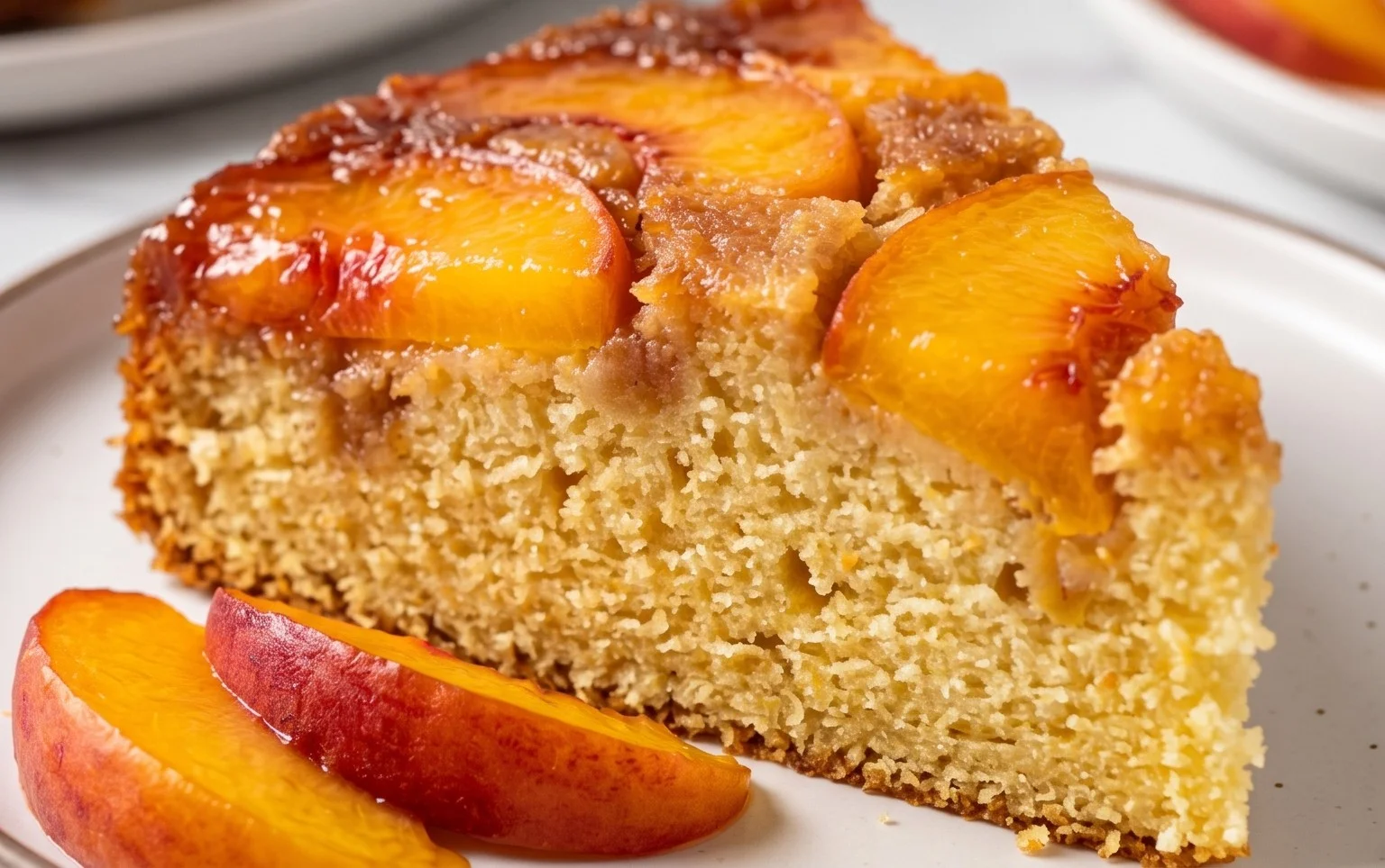 Peach Upside-Down Cake Recipe