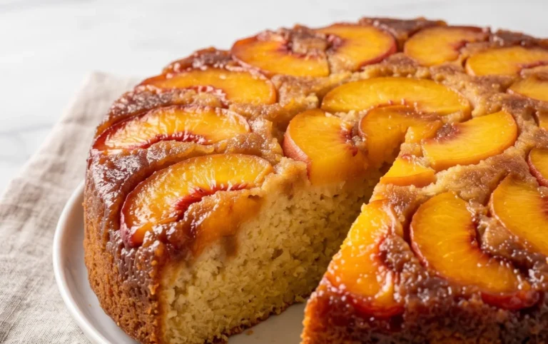 Peach Upside-Down Cake Recipe