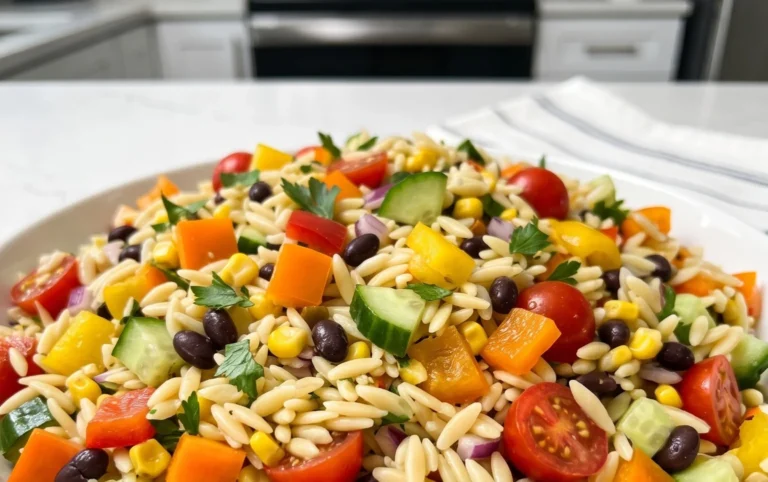 Rainbow Orzo Salad