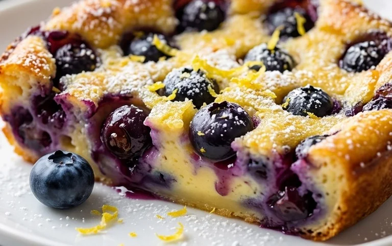 Lemon Blueberry Clafoutis