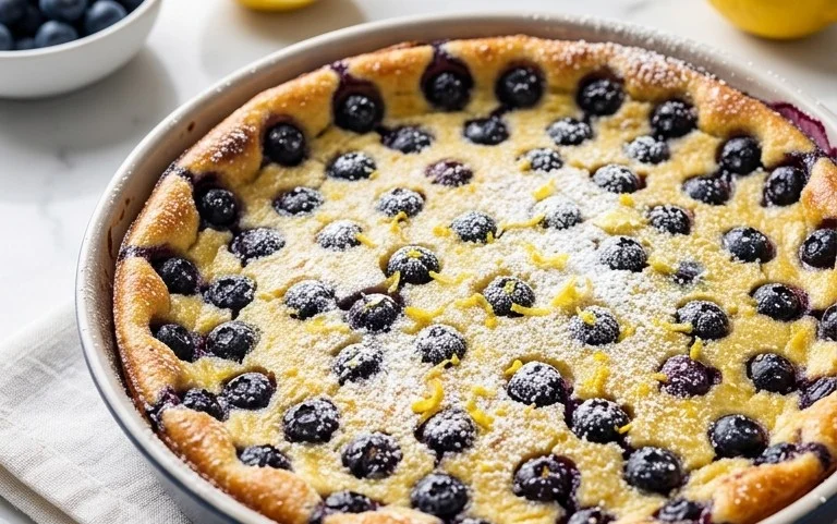Lemon Blueberry Clafoutis