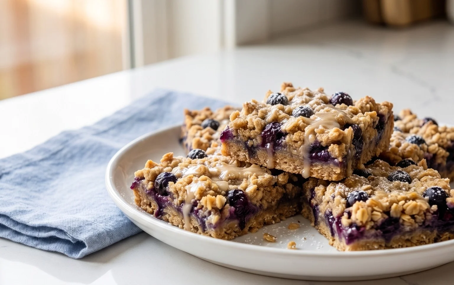 Blueberry Oatmeal Bars