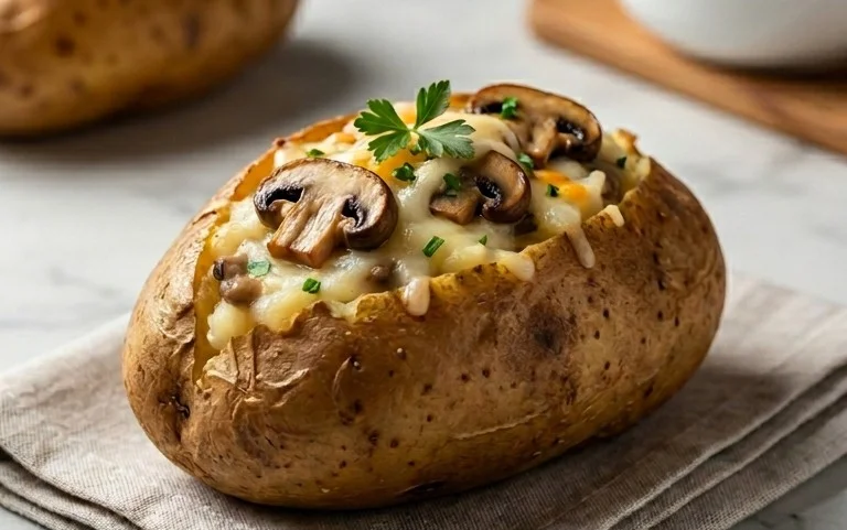 The Ultimate Stuffed Baked Potatoes with Mushrooms