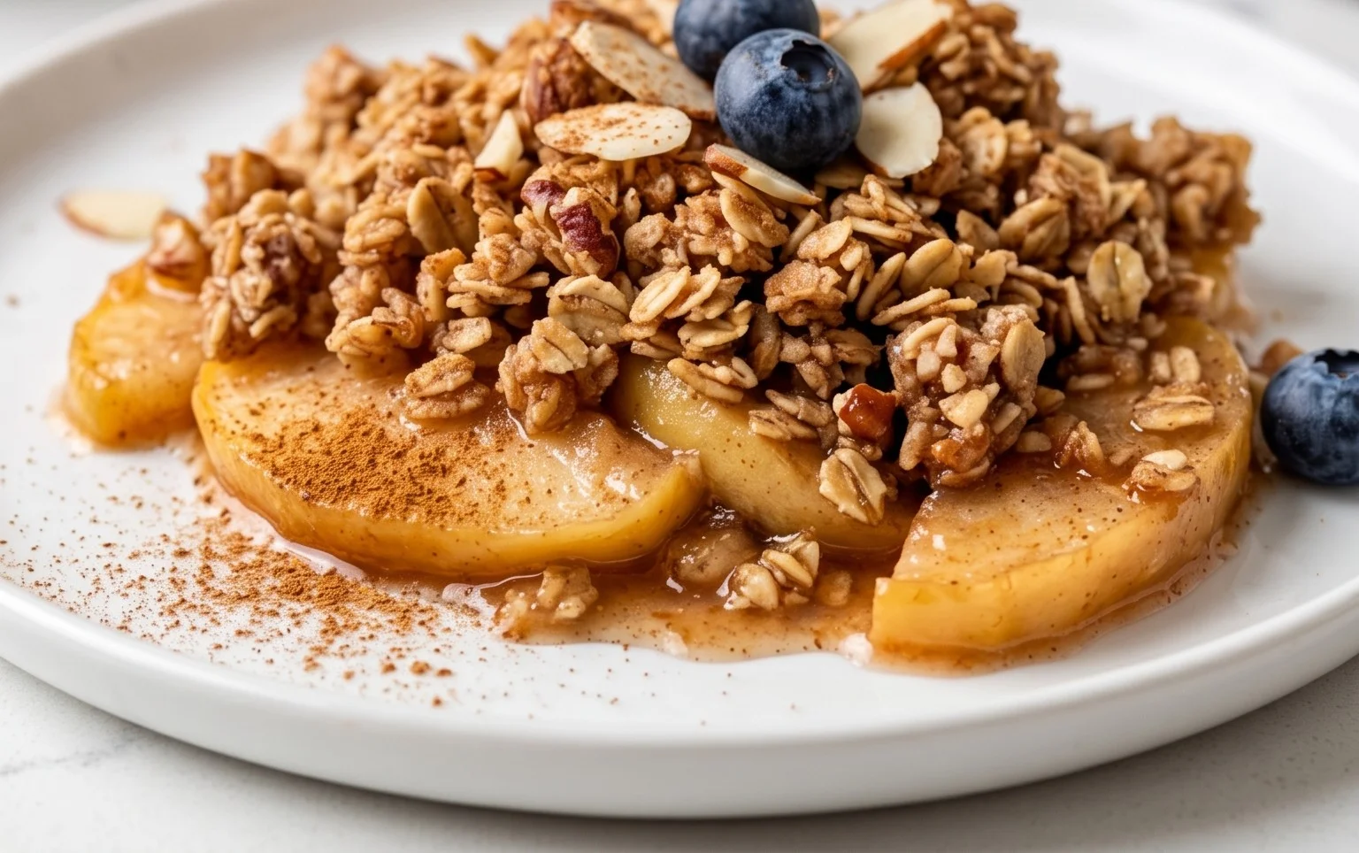 Healthy Breakfast Apple Crum extractble