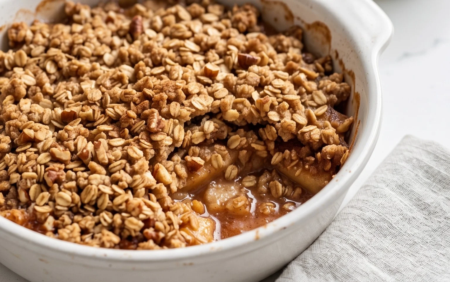 Healthy Breakfast Apple Crum extractble