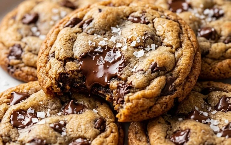 Crispy and Chewy Chocolate Chip Cookies