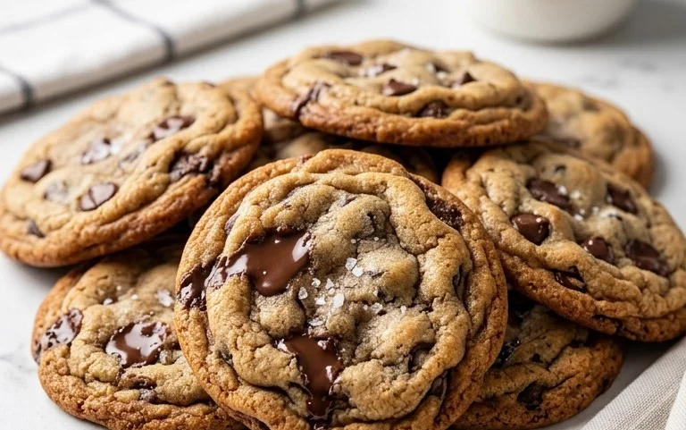 Crispy and Chewy Chocolate Chip Cookies