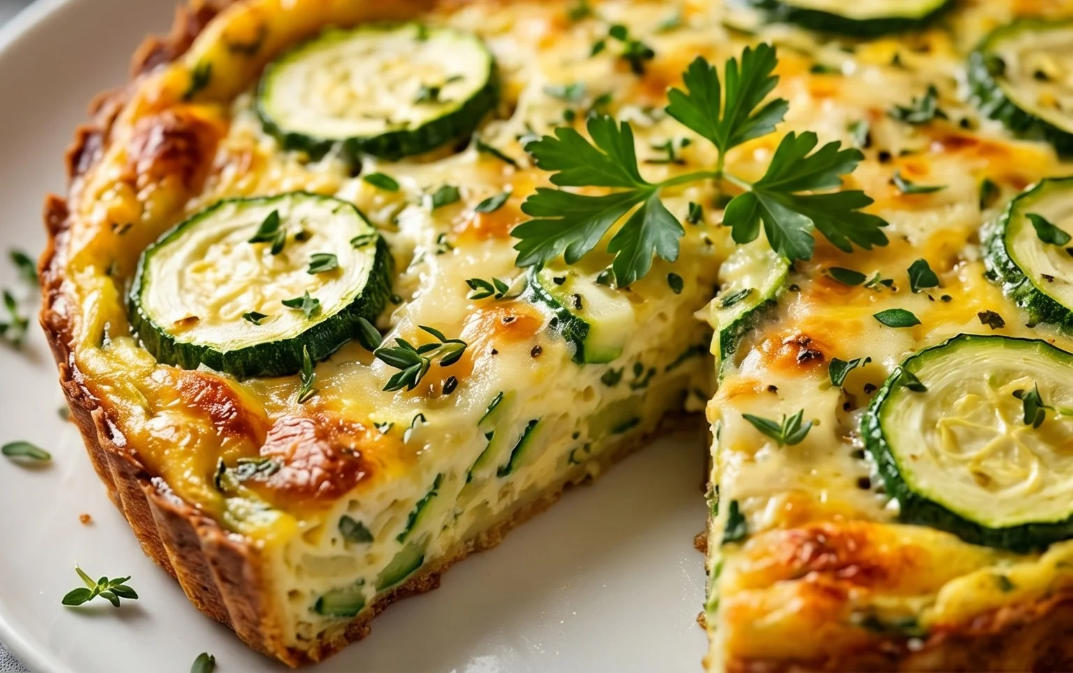 Crustless Zucchini Quiche Recipe